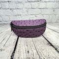 Ellie Sunglasses Case - Purple Ostrich