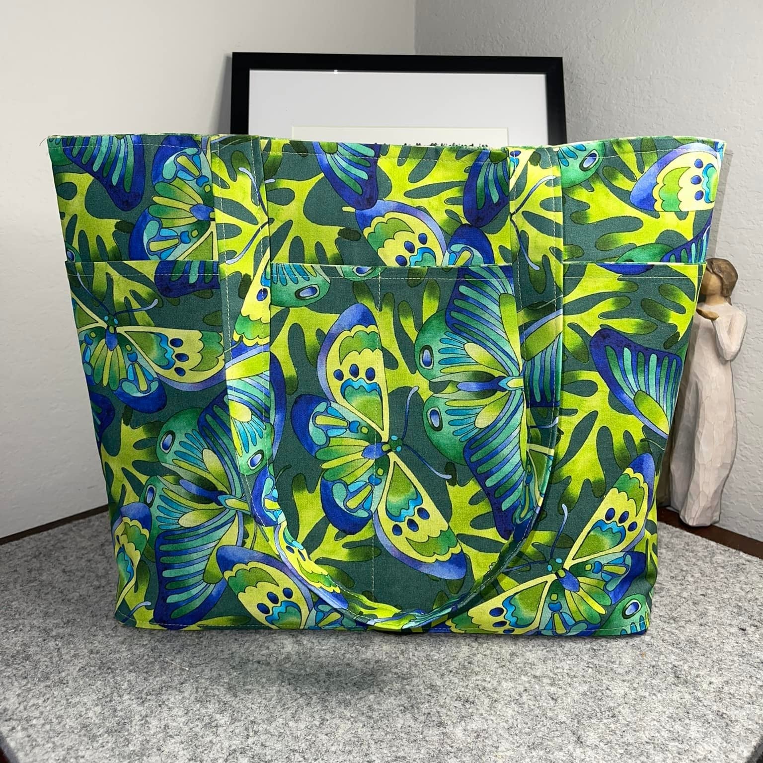Large Tote - Butterfly Print