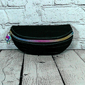 Ellie Sunglasses Case - Black Faux Crocodile