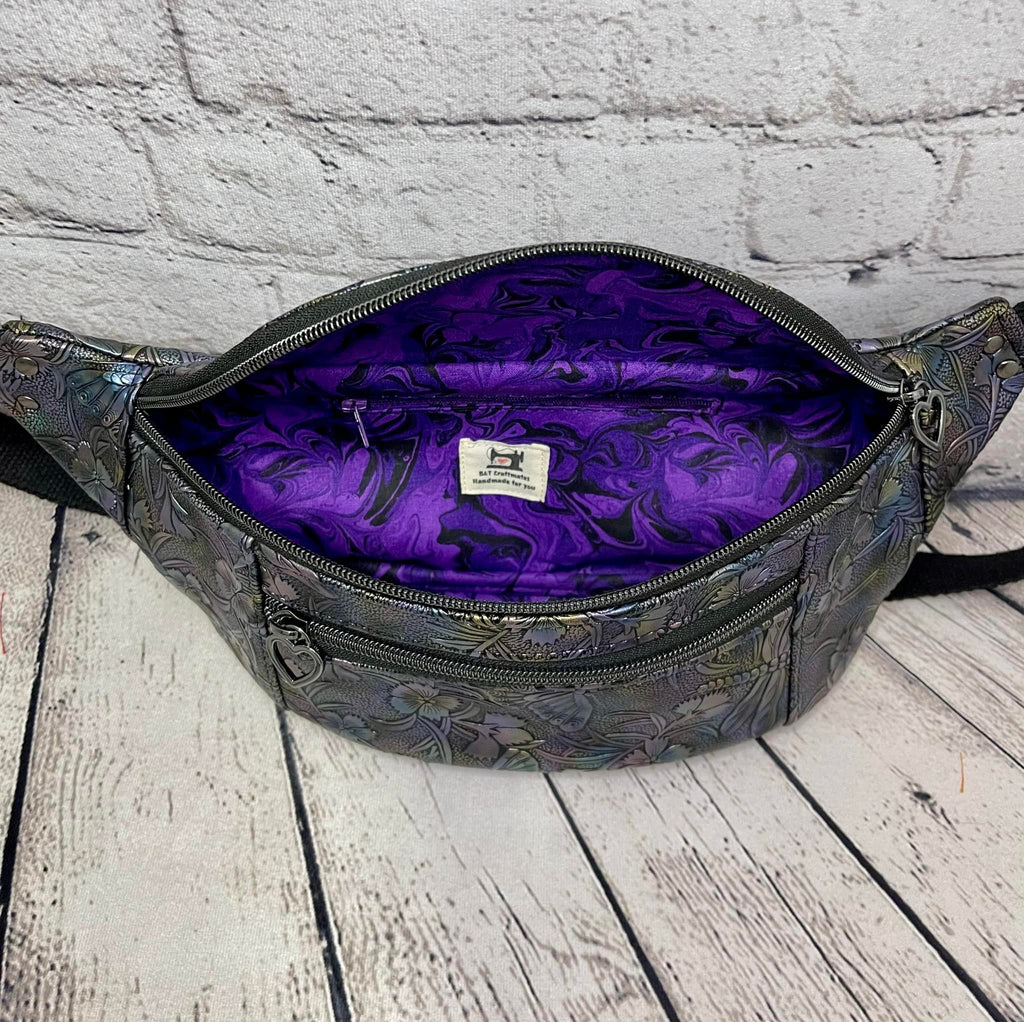 Fanny Pack - Faux Leather Dragon Fly
