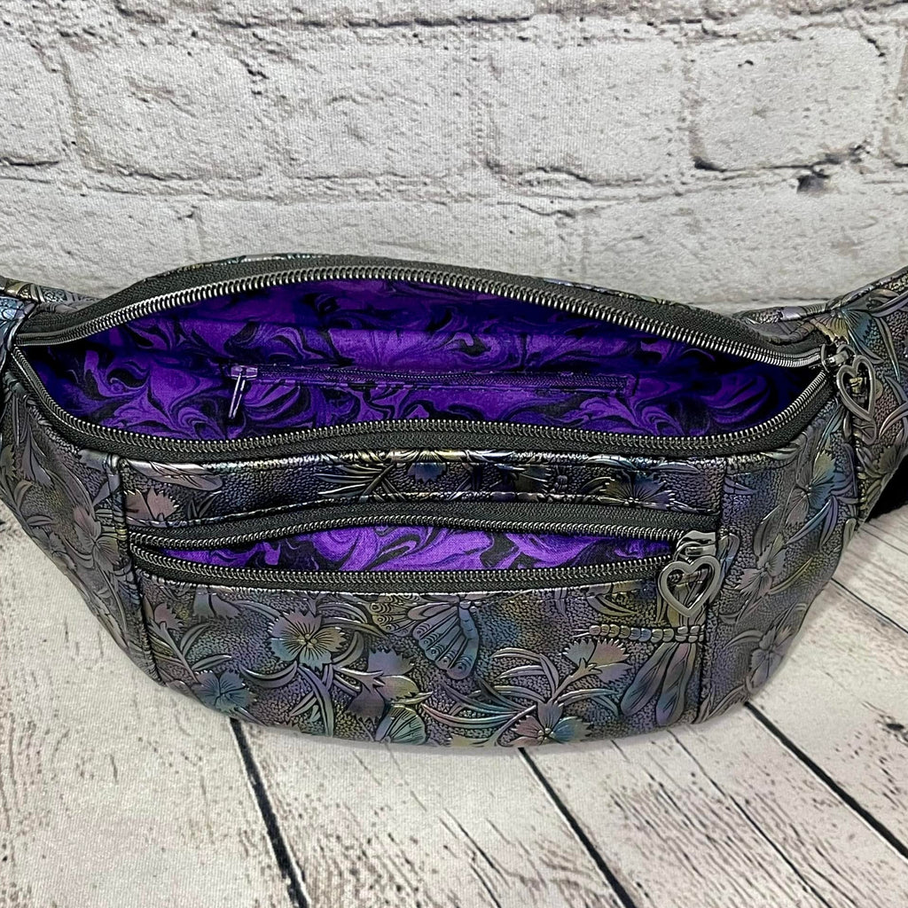 Fanny Pack - Faux Leather Dragon Fly