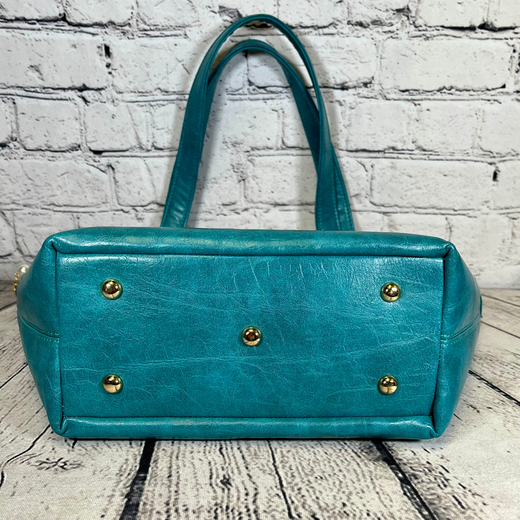 Sarah Shoulder Bag - Turquoise Accents of Paris