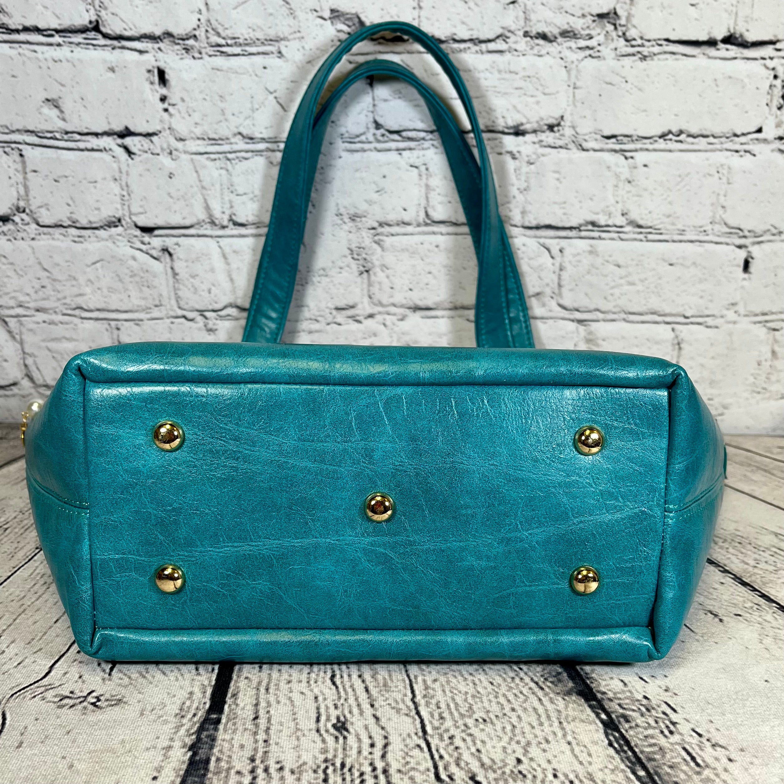 Sarah Shoulder Bag - Turquoise Accents of Paris