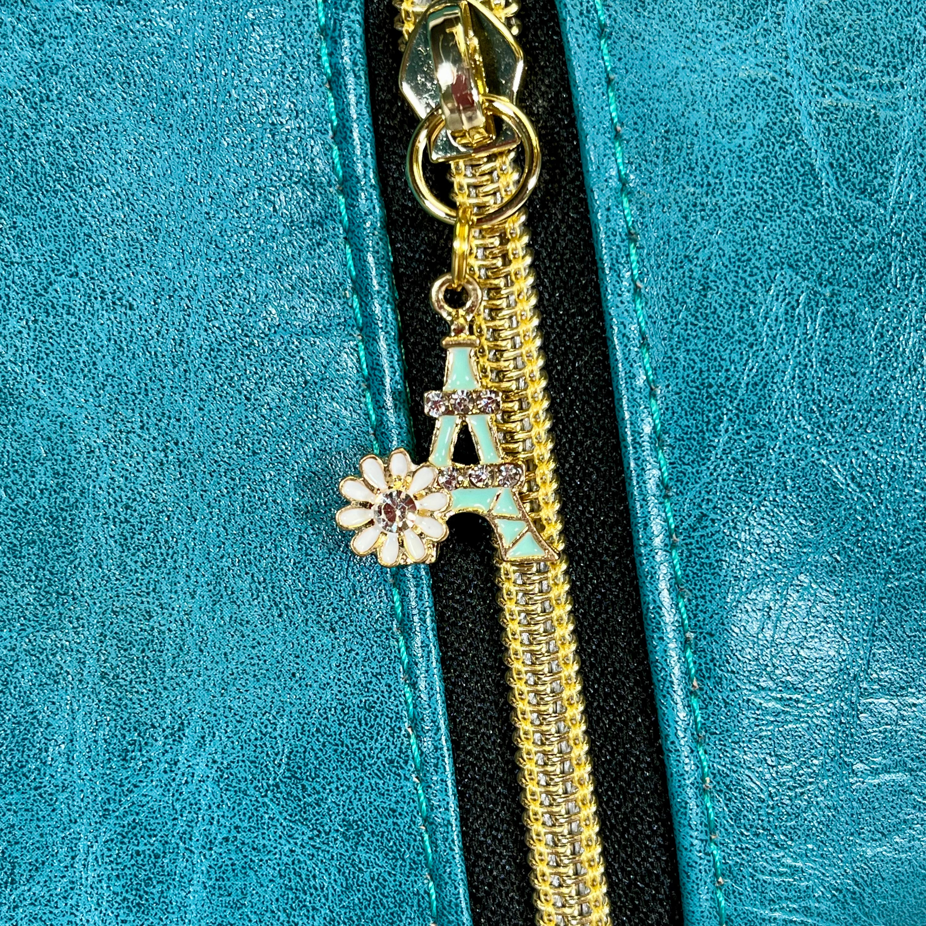 Sarah Shoulder Bag - Turquoise Accents of Paris
