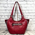 Sarah Shoulder Bag - Burgundy Floral