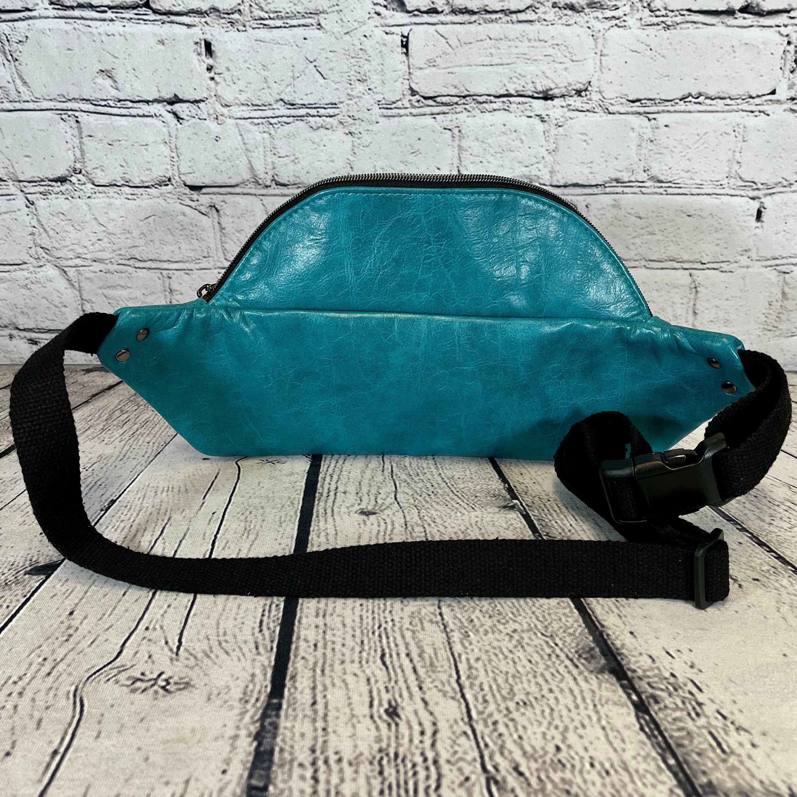 Fanny Pack - Turquoise Faux Leather