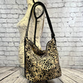 Krystal Convertible Bag - Black and Tan Giraffe Print