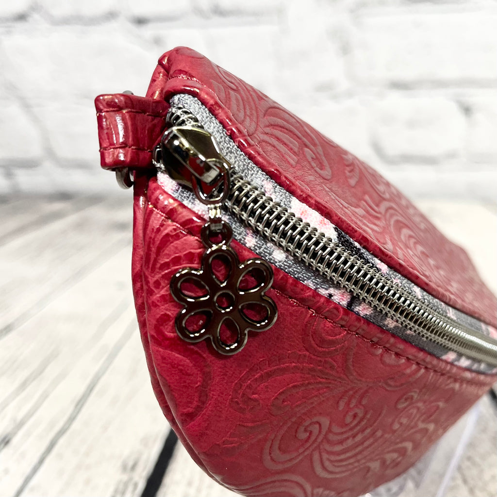 Ellie Sunglasses Case - Burgundy Floral