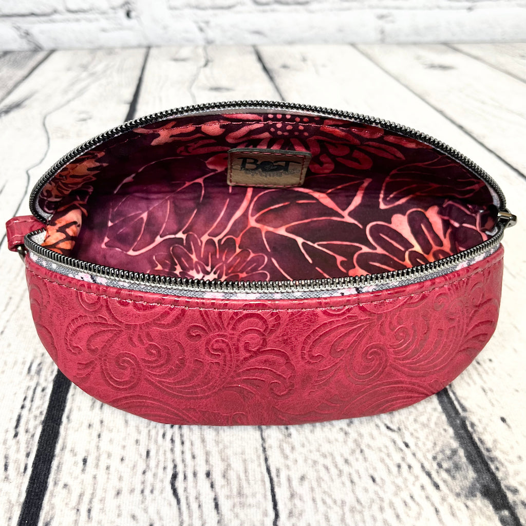 Ellie Sunglasses Case - Burgundy Floral