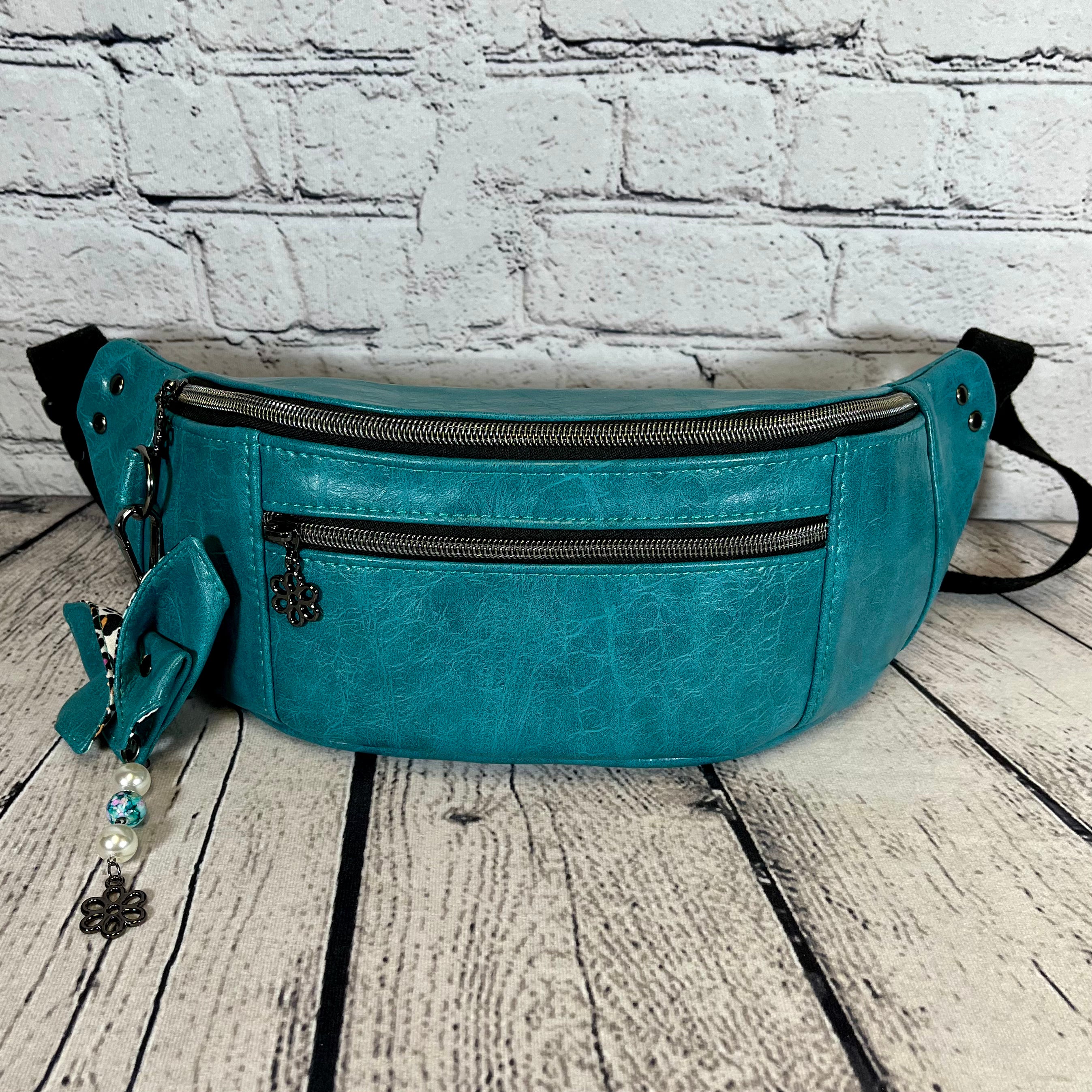 Fanny Pack - Turquoise Faux Leather