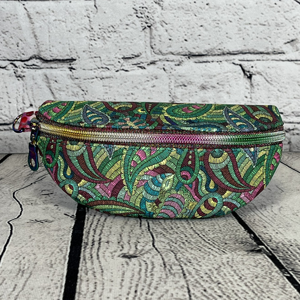 Ellie Sunglasses Case - Pink & Green Paisley