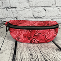 Ellie Sunglasses Case - Red & Pink Swirls