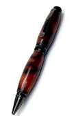 Cigar Style Pen - Red & Black Swirl Resin