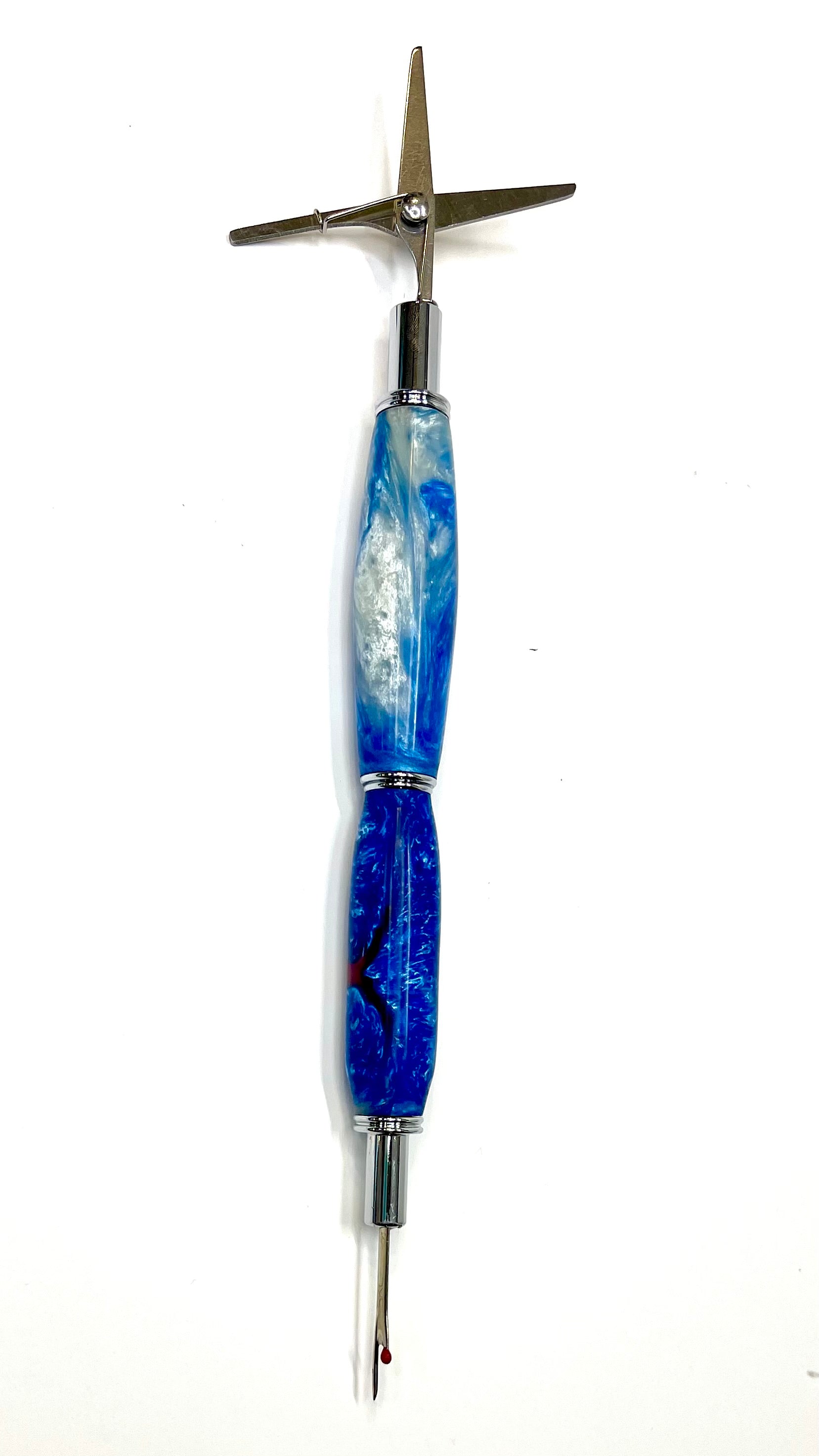 Seam Ripper with Scissors - Blue