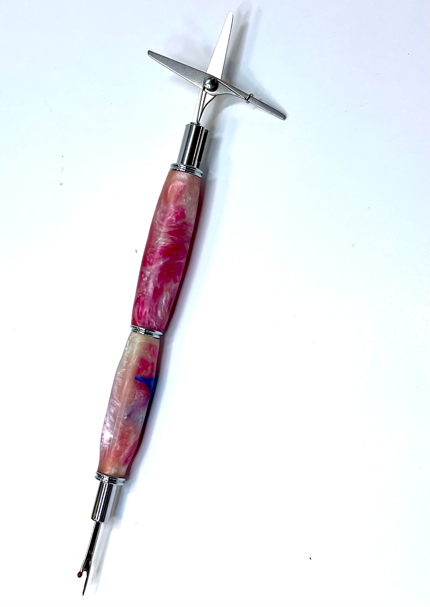 Seam Ripper with Scissors - Pink & Blue