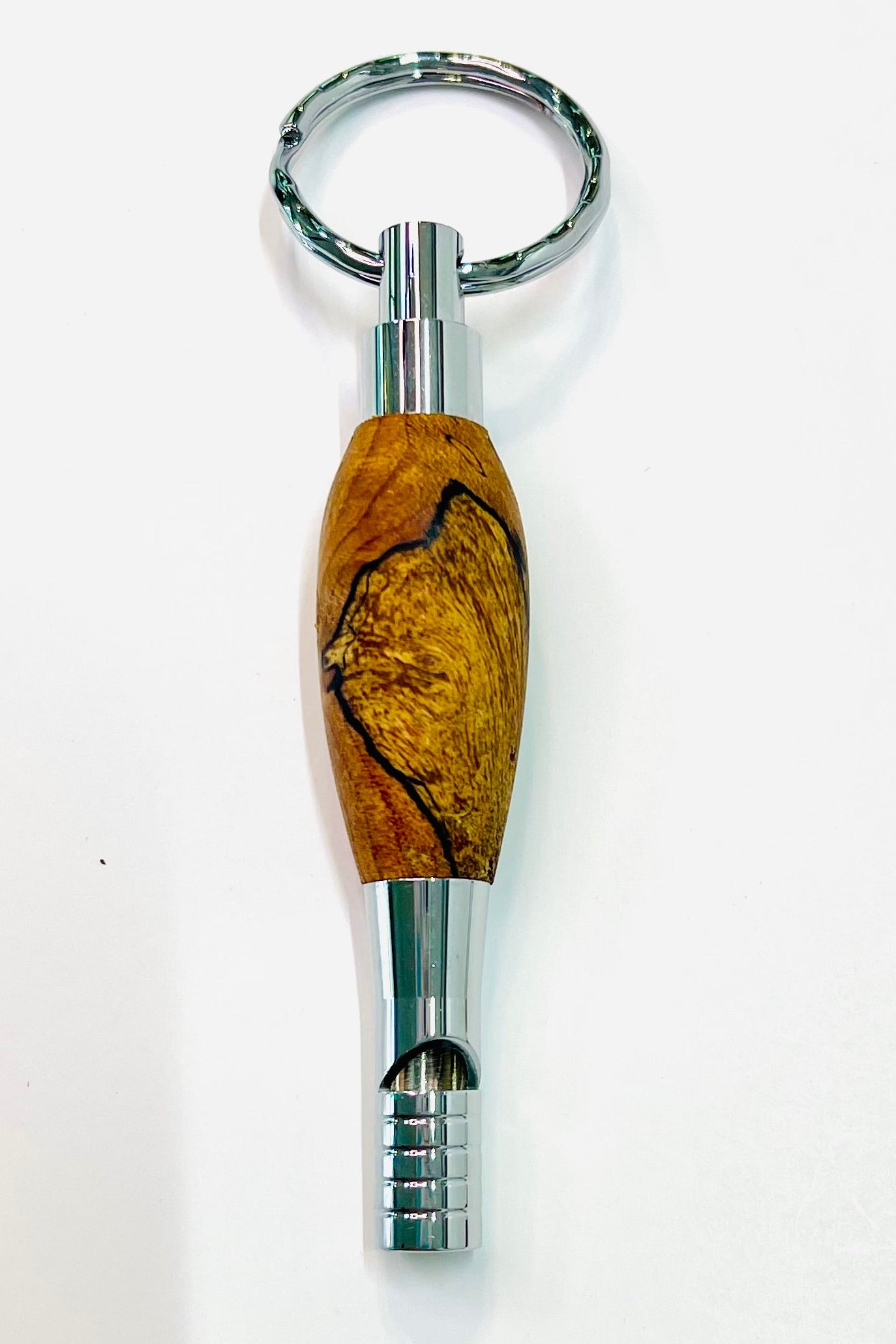 Key Chain - Whistle Hickory Wood