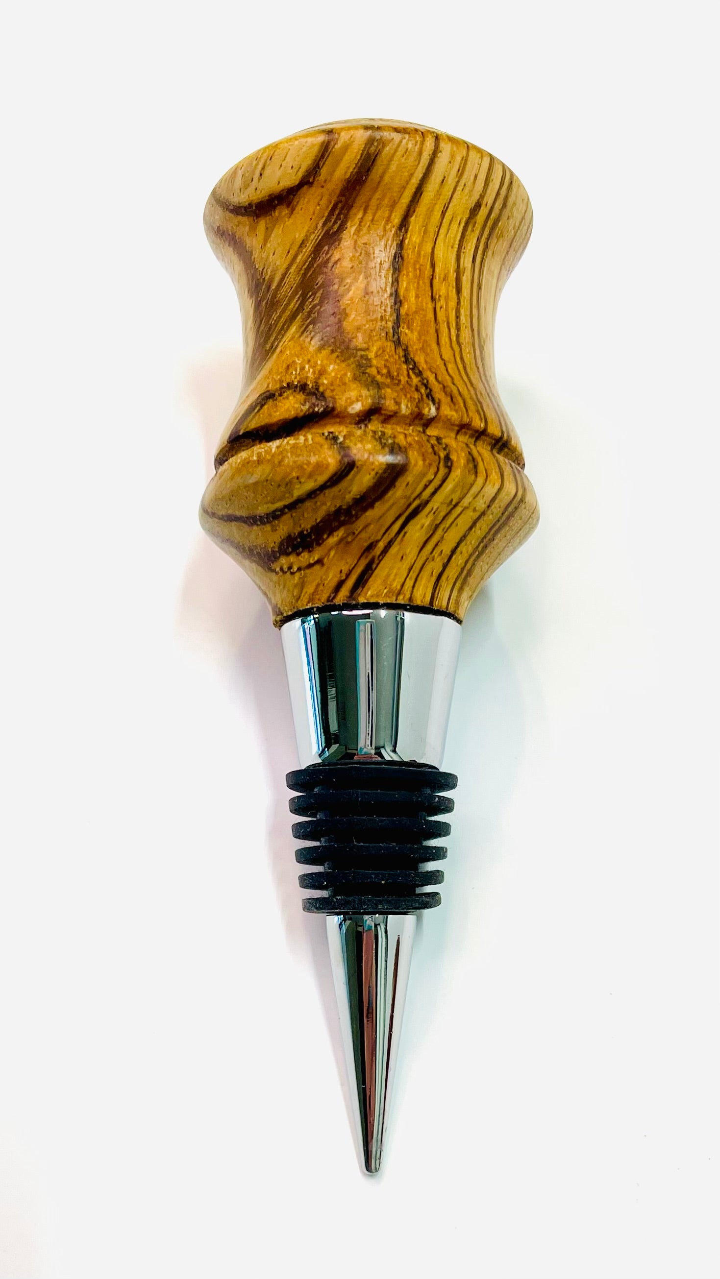 Bottle Stopper - Hickory Wood