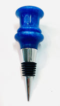 Bottle Stopper - Blue Resin