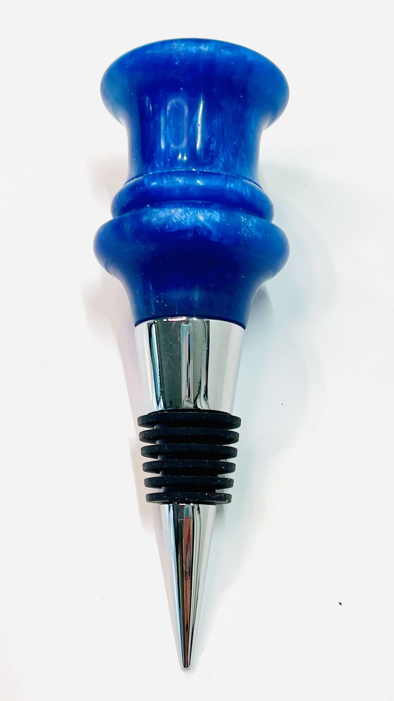 Bottle Stopper - Blue Resin