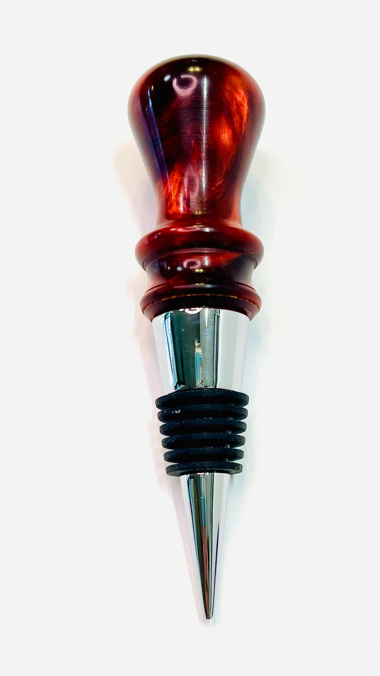 Bottle Stopper - Red Resin
