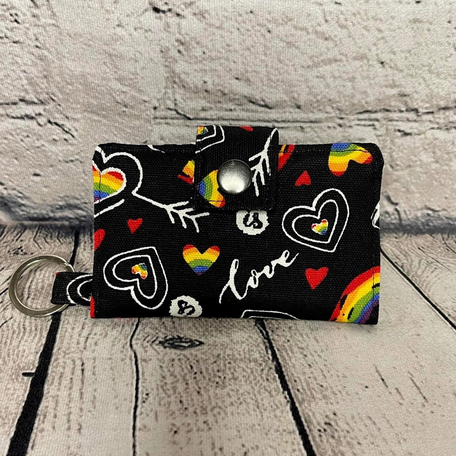 Small Keychain Wallet - Love