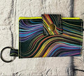 Small Keychain Wallet - Color Wave