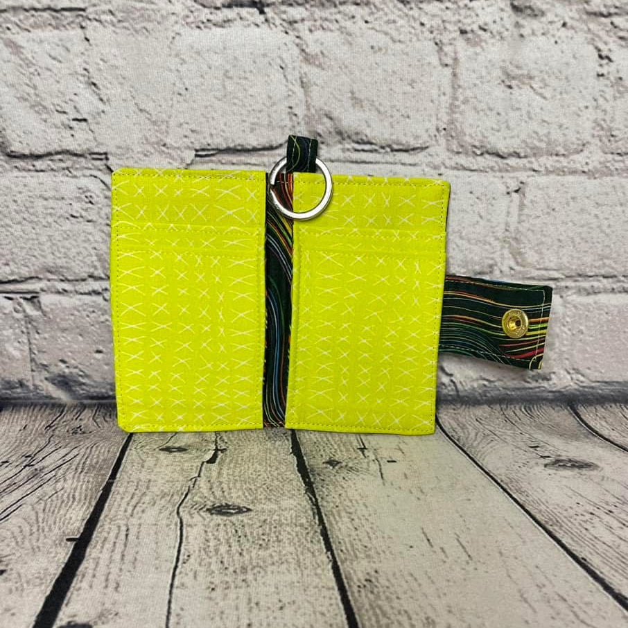 Small Keychain Wallet - Color Wave