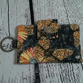 Small Keychain Wallet - Steampunk Butterfly, Flower & Bee