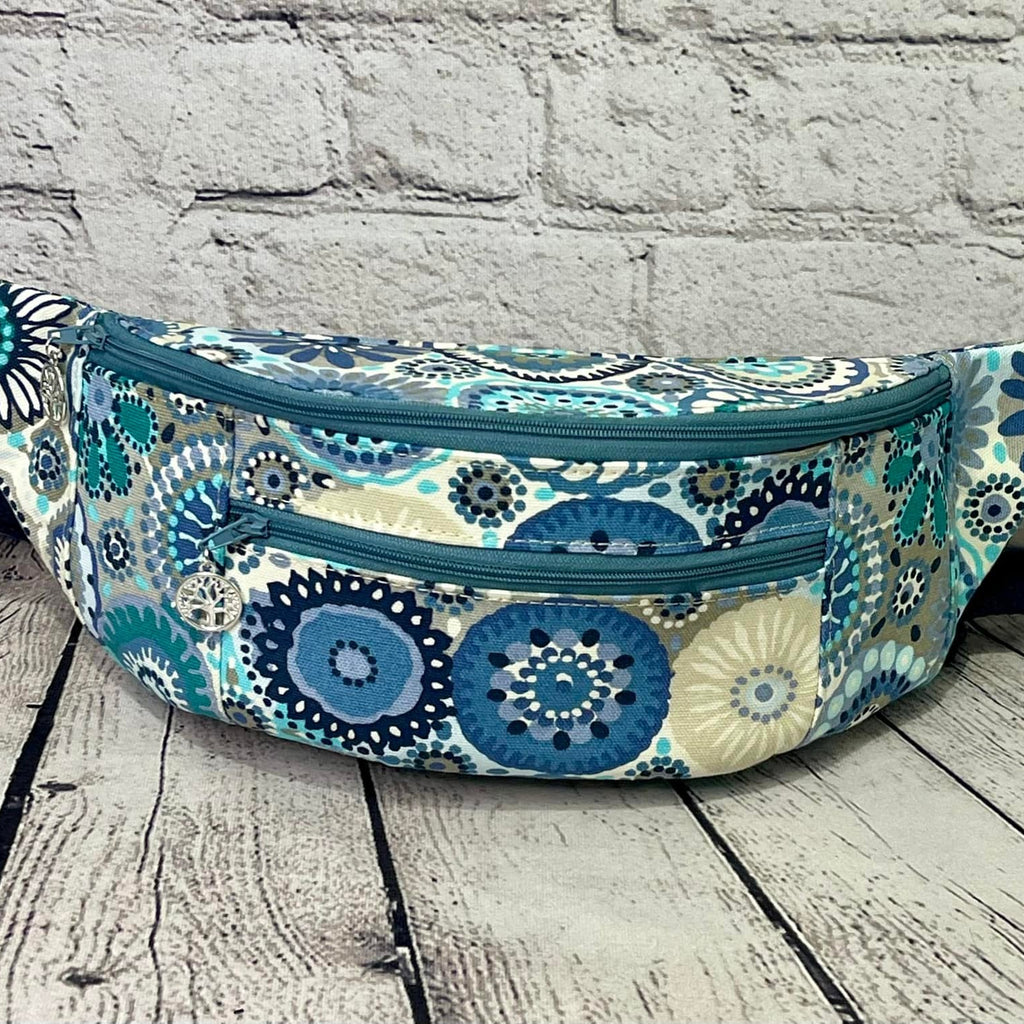 Fanny Pack -Blue Kaleidoscope