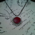 Necklace - Stars Pendant w/ Wood Insert - Purpleheart