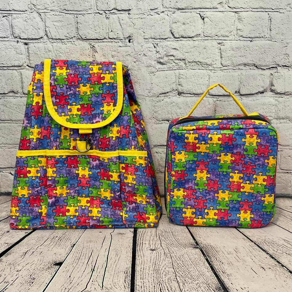 Backpack & Lunch Box Combo - Puzzle