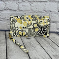Large RFID Wristlet Wallet - Paisley Floral